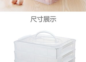 克來(lái)比 多功能保鮮收納盒 速凍餃子盒 餛飩盒 野餐雞蛋籃 雞蛋托盒 戶外便攜野營(yíng)收納盒 25格 3