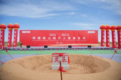 強強聯合|甘肅牧原托佩克種豬育種的奠基儀式在甘肅省武威市隆重舉行!